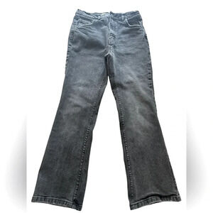Pull&Bear Charcoal Bootcut Flare Jeans Y2K Mall Goth Alt Girl Womens 6